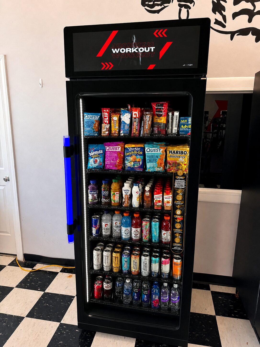 Boutique gym · Floor amenity — Bullet Vending install in the Palouse region